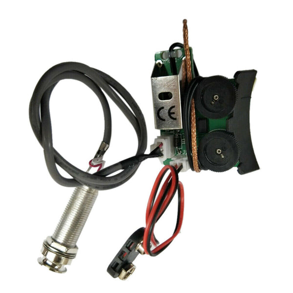 Under Saddle Piezo Pickup Onboard Preamp System for Acoustic Guitar