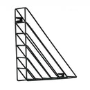 Metal Desktop Office Home Bookshelf Storage Holder Bookend Racks C Black