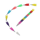 10X Colorful Stackable Pencil Kid Children Writing School Students-Stationery