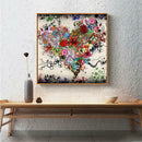 Heart Flower 5D DIY Full Drill Diamond Painting Embroidery Cross Stitch Kit