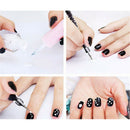 5X/Set 2-Way Nail Art Dotting Dot Pen Marbleizing Manicure Tools Diy Mix Tips ME
