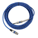 3Pin XLR Female to 1/4" 6.35mm TRS Male Balanced Stereo Audio Mic Cable 15m