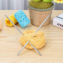 35pcs/Set 20cm Stainless Steel Straight Knitting Needles for Crochet Sewing