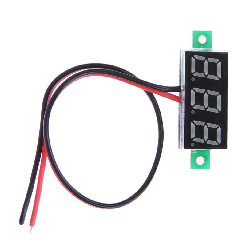 0.28inch LCD Two Wire 2.5-30V Red LED Digital DC Voltmeter Panel Meter