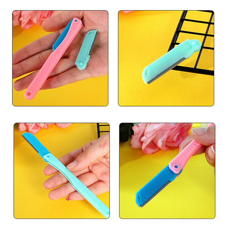 Portable Blade Eyebrow Trimmer Set Women Facial Blade Face Razor Shaver BlaS Bj