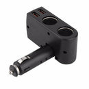 Quelima Qc3.0 Dual Usb Car Charger Supply Double Sockets Car Cigarette Ligh