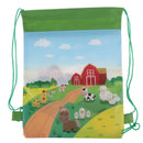 Farm Animals Drawstring Bag Travel Storage Bag Backpacks Kids Birthday Gif%!