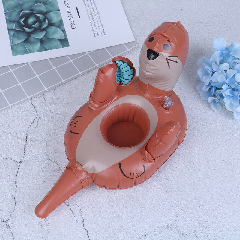 1pc Inflatable Swimming Pool Float Cup Drink Beer Holder Table Swimming Partylj