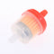 100PCS 1/4" 6mm Universal Motorcycle Hose Inline Fuel Gas Filter - Orange
