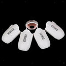 5 X Plastic Toe Nail Soak Off UV Gel Art Polish Remover Wrap Gelish Clip Cap UK