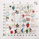 20pcs/pack Mixed Enamel Mixed Alloy Pendants Charms Jewelry DIY Accessories