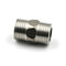 1/2" Male x 1/2" Male Hex Nipple SS 304 Threaded Pipe Fitting NPT  Z