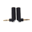 2pcs L Shape 3.5mm Right Angle Female to 3.5mm Male Plug Adapter Connector fiTOC
