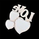 Lovely Wooden Hollow Love Photo Picture Frame Home Decor Art DIY Craft VQ JR