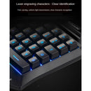 One Handed Gaming Keyboard Portable Keypad USB Gameboard Notebook Assembly