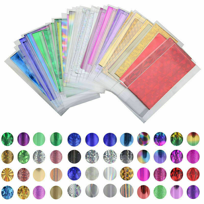 48 Sheet Mix Color Transfer Foil Nail Art Star Design HOT N2P0 For nail Sti H8A5