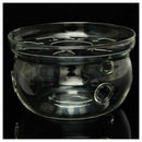 Heat-Resisting Teapot Warmer Base Clear Glass Round Shape Insulation Tealig