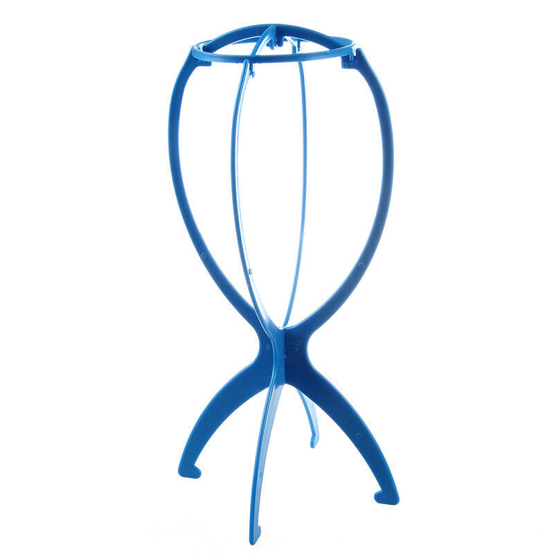 blue wig stand folding stand V1U6