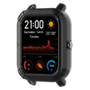 Half Pack TPU Case Cover Shell for Amazfit GTS Smartwatch (Clear Black)