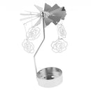 4xRotary Metal Candle Holder -Heart/Rose/Butterfly/Star