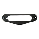 Electric Guitar Single Coil Neck Pickup Surround Ring with Screws Black
