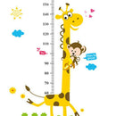 Cartoon Giraffe Height Stickers Wall Stickers Kindergarten Kids Room Decor A
