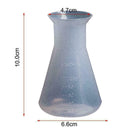 100ml Clear White Plastic Laboratory Chemical Conical Storage Flask Bottle U1Z8
