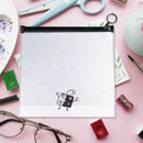 Clear PVC Waterproof Makeup Bag Transparent Travel Cosmetic Wash Pouch (L) A