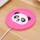 Cartoon Silicone Heater Warmer Cup Pad Hot Drinks Beverage Mat Cup Coaster E8W7