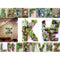 2Pcs Creative Alphabet Shaped Metal Plant Stand Storage Rack Shelf, Flower Pot