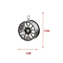 Metal Wheel Hub Flywheel Hanging Hip-Hop Auto Interior Rear View Mirror Dec C7Z1