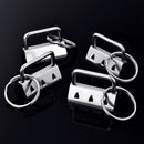 40 Piece Key Ring Hardware Keychain Bracelet Hardware with Lanyard Key Ring X1J3