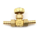 1PC 8mm ID Hose Barb Brass Needle Valve for Gas Max Pressure 0.8 Mpa  OZ