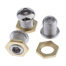 Drum Air Vent, Chrome, Threaded 1/2", Bass Tom Snare Drum Accessories Parts