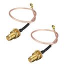 2 PCS 5.9" RG178 RP SMA to uFL/IPX/IPEX RF Female Adapter Cable Tackle Pro C5L6