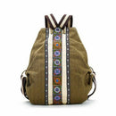 Tribal Ethnic Canvas Womens Backpack Pouch Hippie Shoulder Bag Girls Boho R