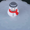 Silicone Transparent Snowman Insulation Cup Cover Tea Coffee Sealing Lid