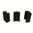 10 Pcs 21x15x11mm Black Aluminum Heat Sink for TO-220 Mosfet Transistors