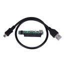 2.5" SATA Female HDD SSD USB 2.0 To 7+15Pin SATA Adapter Converter Panel + Cable