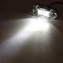 4X Universal 2.5 Oval Clearance LED Lamp 2 Diode Trailer Truck Side Marker Light