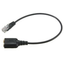 Headset Cable 2 X 3.5mm to RJ9 Jack Adapter Convertor PC Headset Telephone