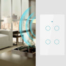 Us Wifi Smart Switch 4 Gang Smart Wall Press Light Switch Works With Alexa  J1T2