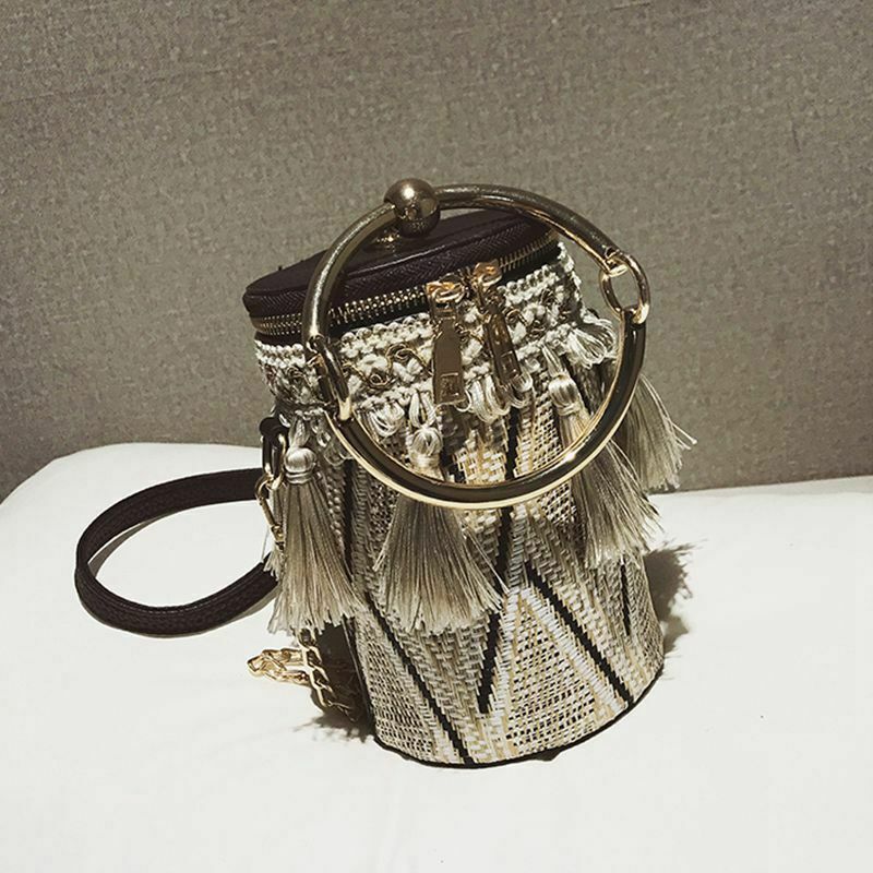 Summer Fashion New Handbag High quality Straw bag Women bag Round Tote bag  T9V1