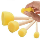 4pcs Set DIY Stencil Brush Dabbers Sponge Tool Furniture Craft Sponge Paint T0W8