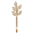 1pc Fashion Leaves Golden Metal Punk Hairpin Hair Clip