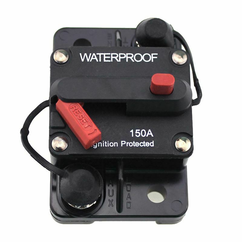150 Amp Circuit Breaker Marine Rated Power with Manual Reset Waterproof U4F3