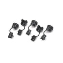 20pc 6N-4 Strain Relief Bushing SJT 18AWG T=0.5~1.6mm Nylon 66 Black JR