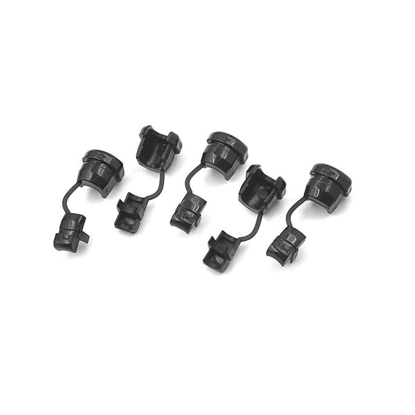 20pc 6N-4 Strain Relief Bushing SJT 18AWG T=0.5~1.6mm Nylon 66 Black JR