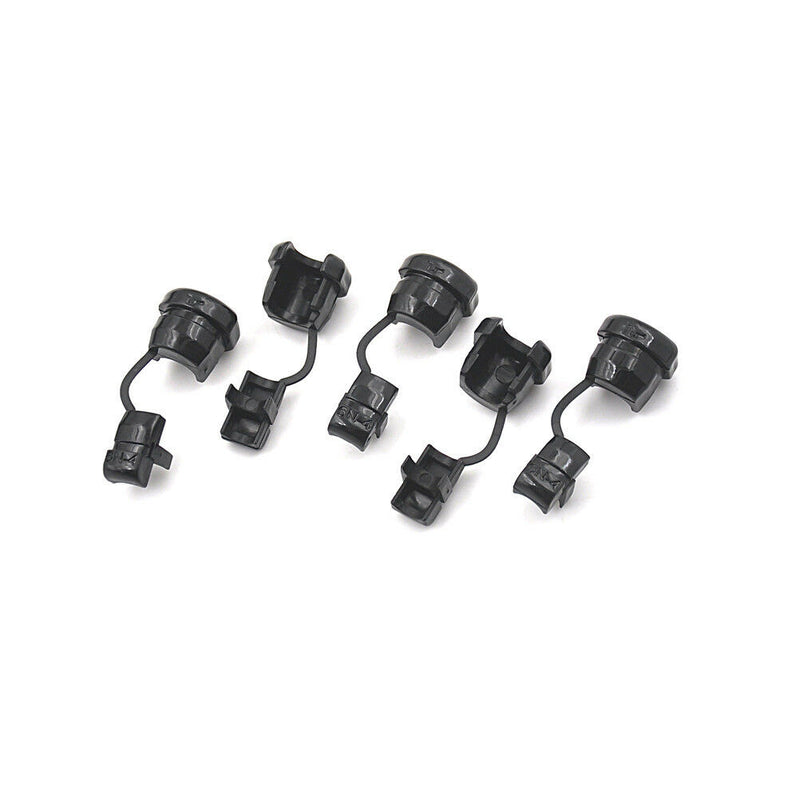 20pc 6N-4 Strain Relief Bushing SJT 18AWG T=0.5~1.6mm Nylon 66 Black JR