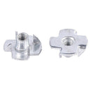 80 Pcs/set M3 M4 M5 M6 M8 Zinc Plated Four Claws Nut Speaker Nut T-nut Blin V7M1